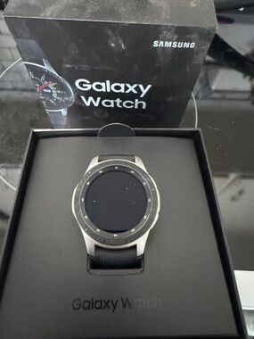 Samsung Galaxy Watch Silver with Black Strap